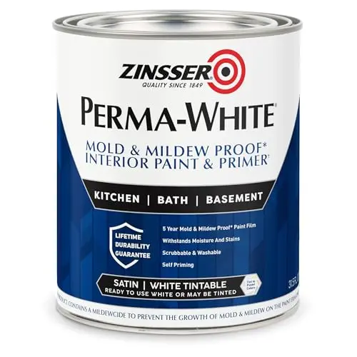 1-Quart White Satin Interior Water-Based Paint