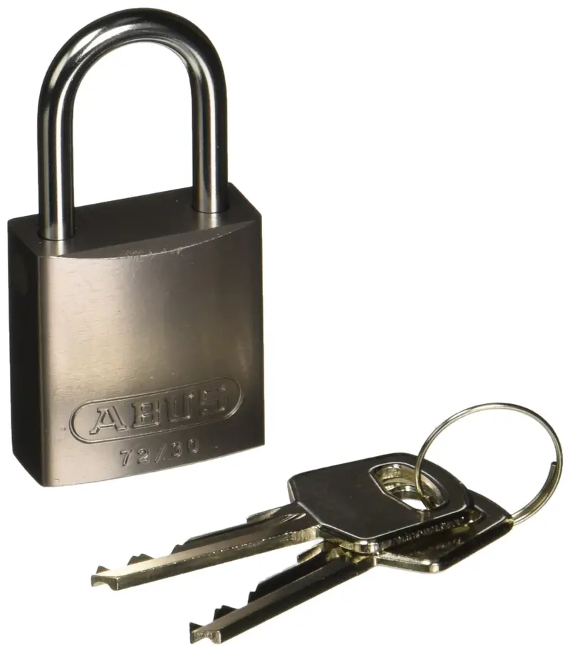 ABUS KD Series Lockout Padlock – Silver Anodized Aluminum, 2-17/32″ Height