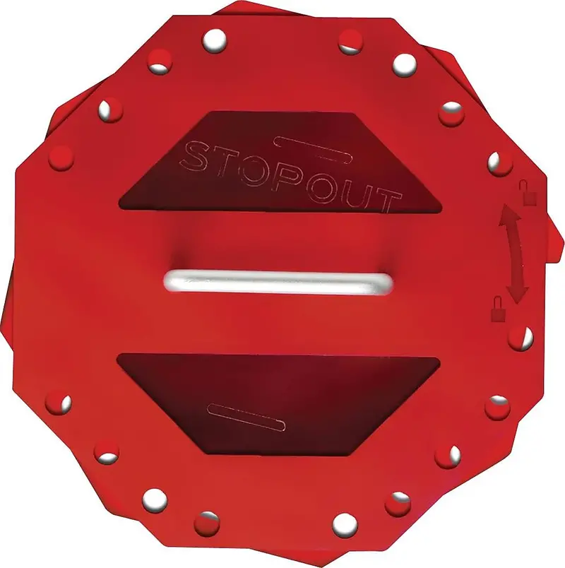 Accuform KCC620 STOPOUT Compact Group Lockout Box — Red Plastic, 7.75″ x 7.75″ x 4″
