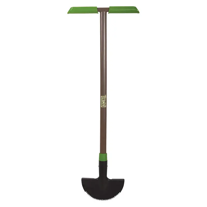 AMES 2917200 Saw-Tooth Border Edger – 39-Inch T-Grip Landscape Tool for Clean Lawn Lines