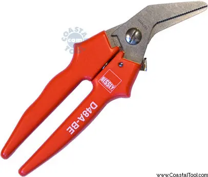 Bessey D48A-BE Erdi Precision Snips for Sheet Metal and HVAC Work