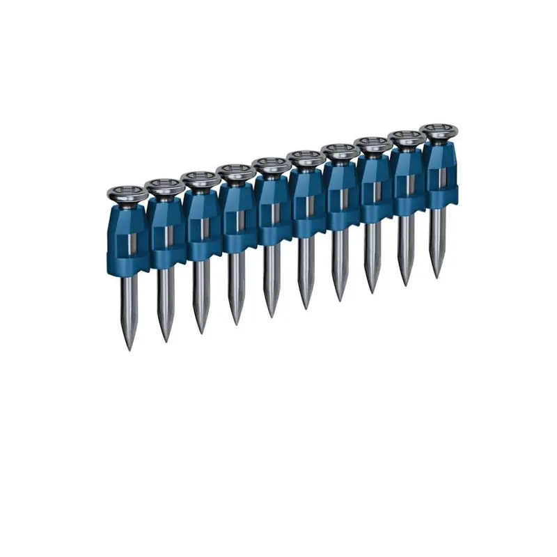 BOSCH 1-Inch Collated Concrete Nails – Reinforced Fastening for Concrete Surfaces
