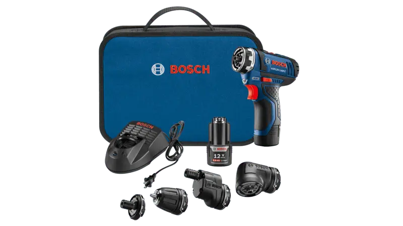 Bosch 12V Max Flexiclick 5-in-1 Drill/Driver System – Modular Cordless Kit
