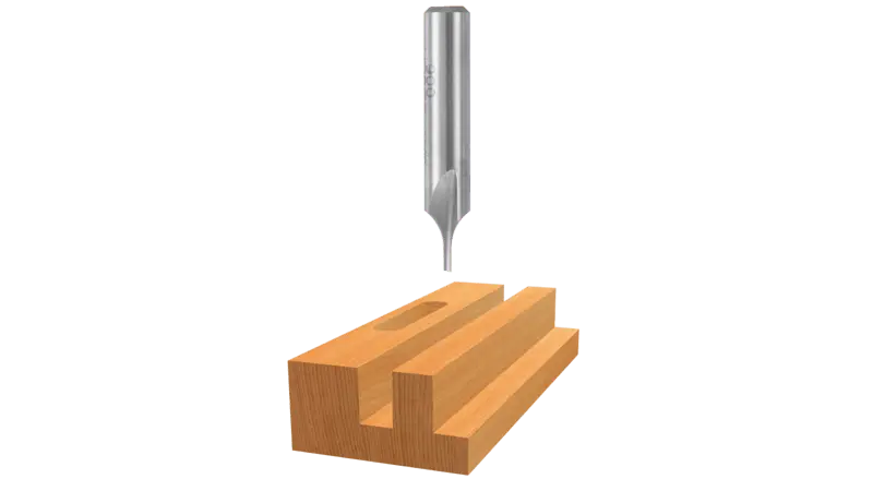 Bosch 85091 1/16″ x 1/8″ High-Speed Steel Single-Flute Straight Router Bit