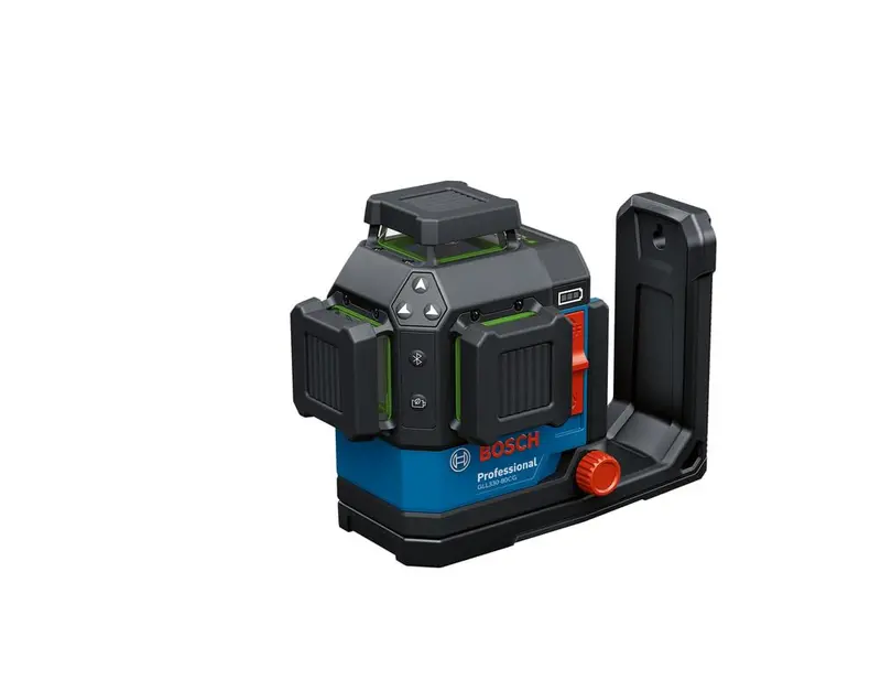 BOSCH GLL330-80CGN 18V Green-Beam 3-Plane Laser Level – Bluetooth-Enabled, VisiMax Tech, Bare Tool