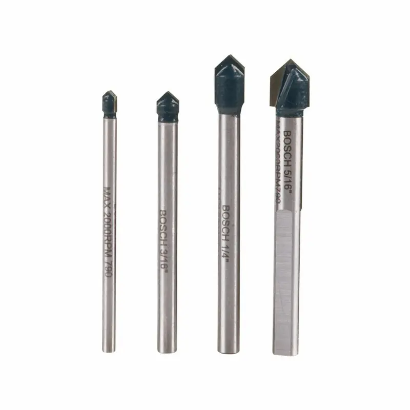 Bosch GT2000 4-Piece Glass and Tile Drill Bit Set