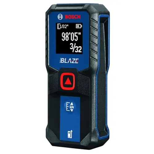 Bosch PLR50C Laser Distance Measurer – 65 ft / 100 ft Range with Backlit Display