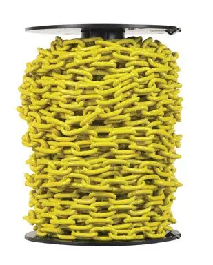 Campbell PD0725027 Yellow Poly Proof Coil Chain Reel – 3/16-Inch x 100-Foot, Model 020418184642