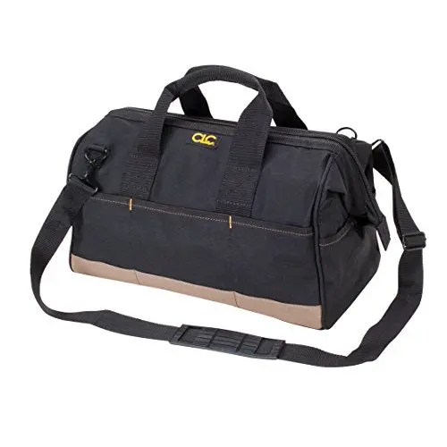 CLC Custom Leathercraft 1165 BigMouth Heavy-Duty Tool Bag – 22-Pocket, Large Capacity