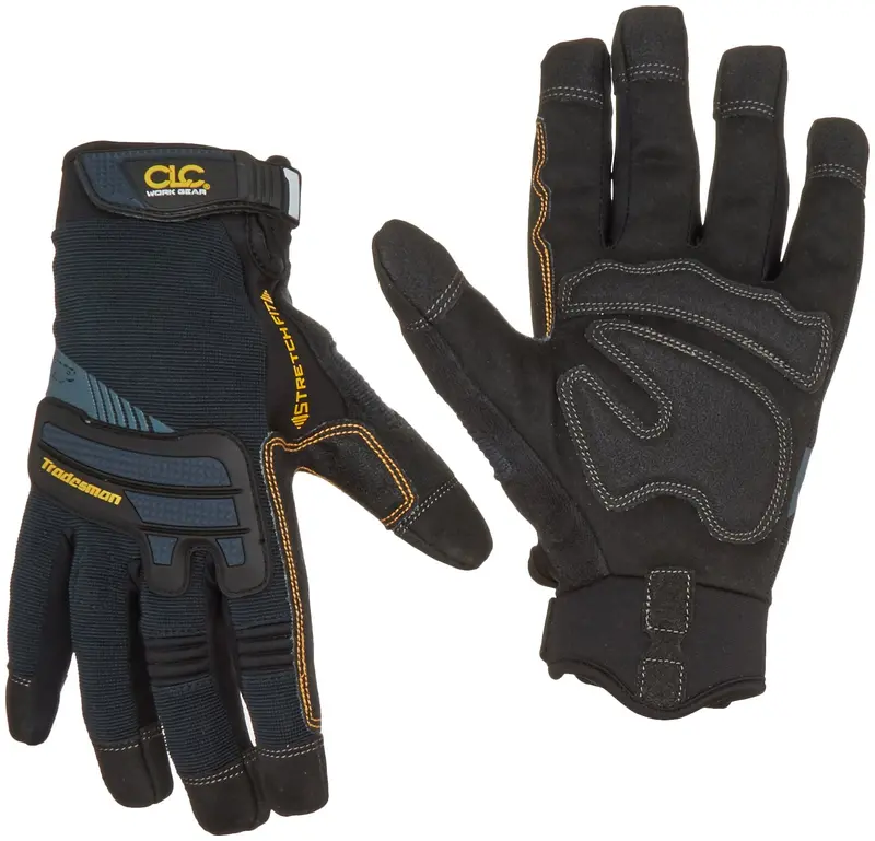 CLC Custom Leathercraft 145XL Tradesman Glove – Reinforced Black/Grey Work Glove in X-Large