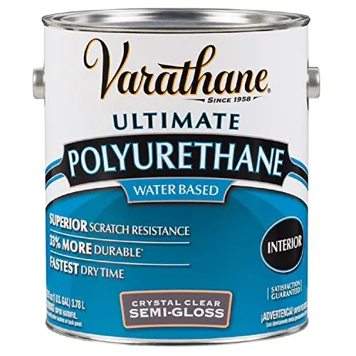 Clear Semi-Gloss Polyurethane Finish – 1-Gallon Can for Interior/Exterior Wood