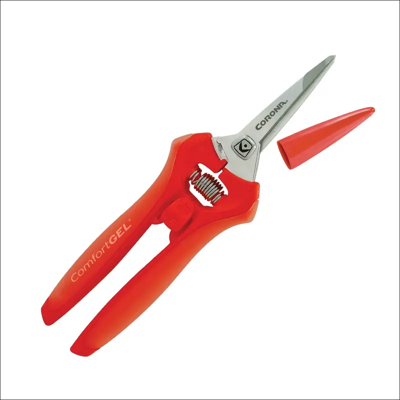 Corona FS3214D ComfortGEL Micro Snips – Leaf & Stem Trimming, Orange Handle