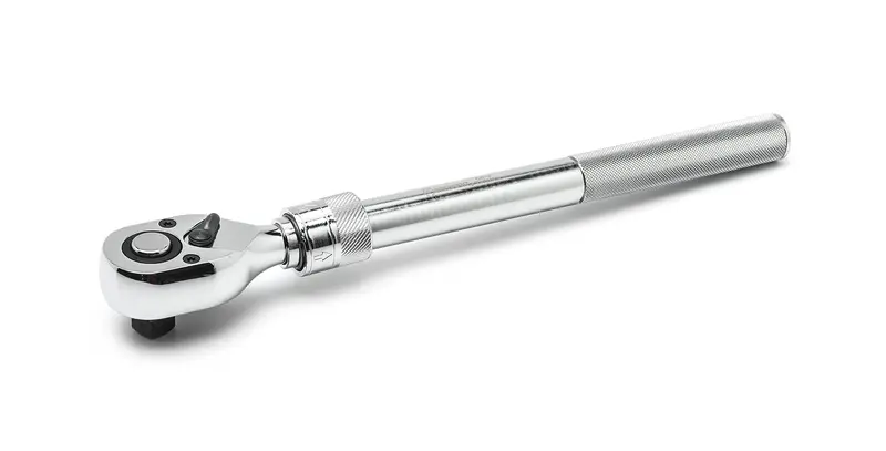 Crescent 1/2″ Drive 72-Tooth Quick-Release Teardrop Ratchet — Extendable from 12″ to 17-1/2″