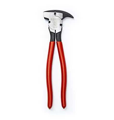 Crescent 10-Inch Heavy-Duty Fence Pliers with Dipped Comfort Grips