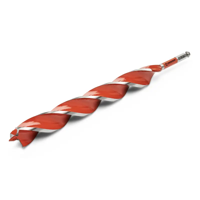 Crescent 17-Inch Solid Auger Bit – 1-1/2″ Diameter, Deep-Bore Design
