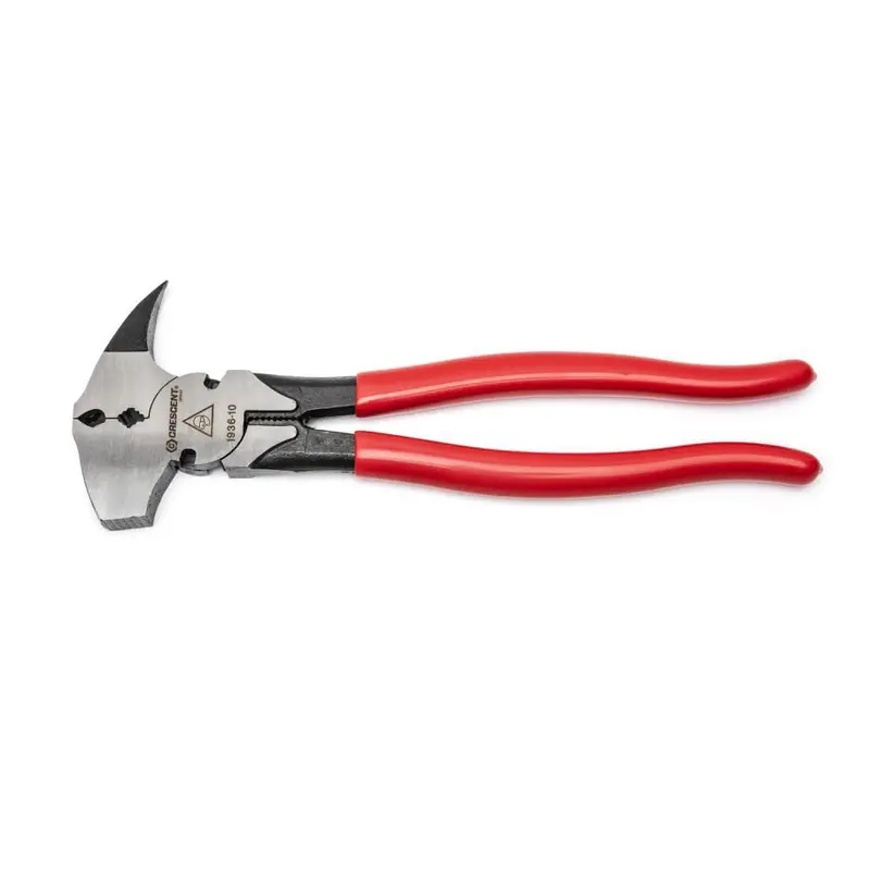 Crescent 193610CVSMNN 10″ Heavy-Duty Solid-Joint Fence Pliers – Ergonomic Carded Packaging