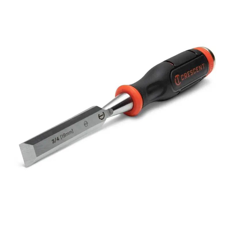Crescent 3/4″ Heavy-Duty Wood Chisel – Durable Forged Construction, Comfort Grip Handle