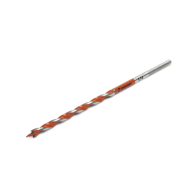 Crescent 7.5-Inch Solid Auger Bit – 1/4″ Diameter, Precision-Cut