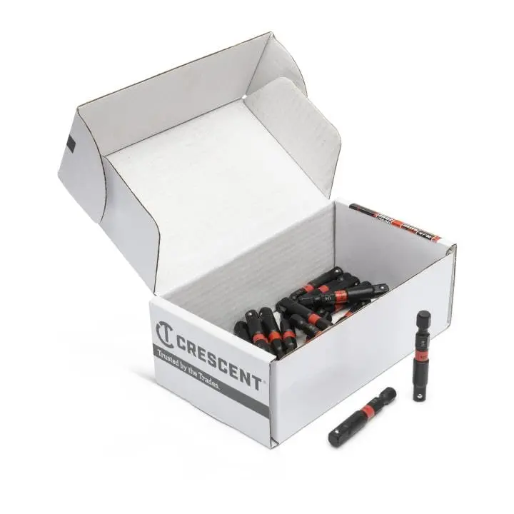Crescent CAVAD216-25 VORTEX 1/4″ Drive Impact Socket Adapter – 25-Pack