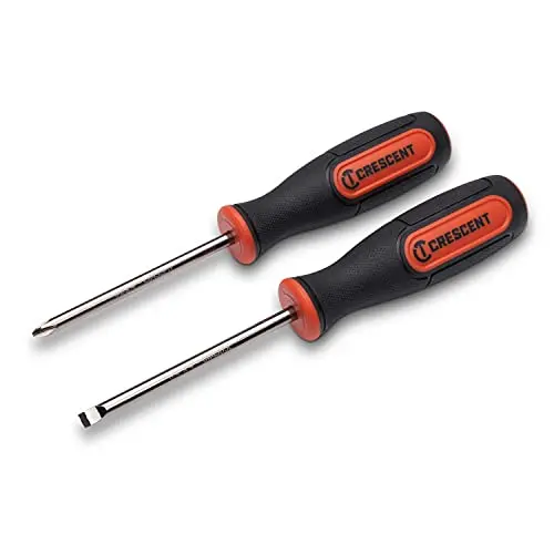 Crescent CIMSD2SET Dual-Material Screw Extraction Screwdriver Set – 2-Piece Stripped-Screw Remover Kit