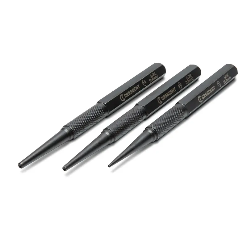 Crescent CNPS12332S 3-Piece Steel Punch Set – Includes 5″ Tapered Punches for General Use