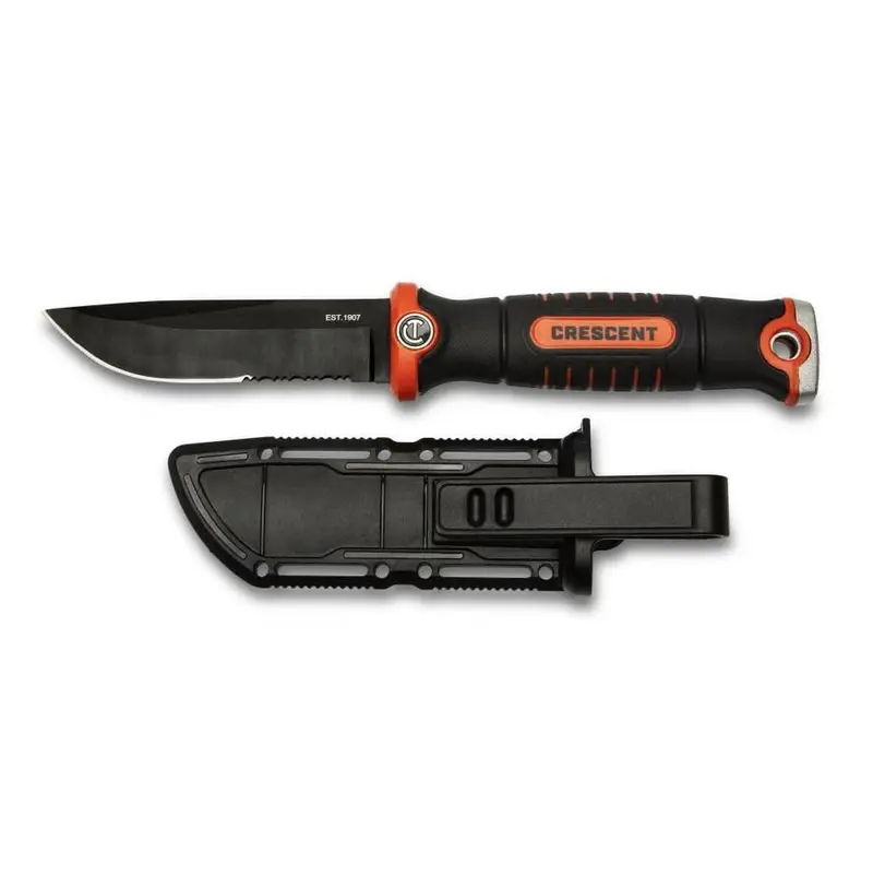 Crescent Fixed-Blade Trade Knife – 4.5-Inch Professional Utility Knife with Sheath