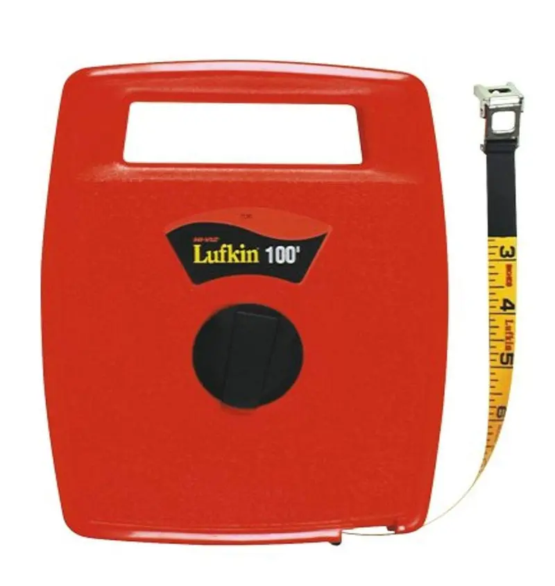 Crescent Lufkin 706L Hi-Viz Orange 1/2″ x 100′ Fiberglass Tape Measure