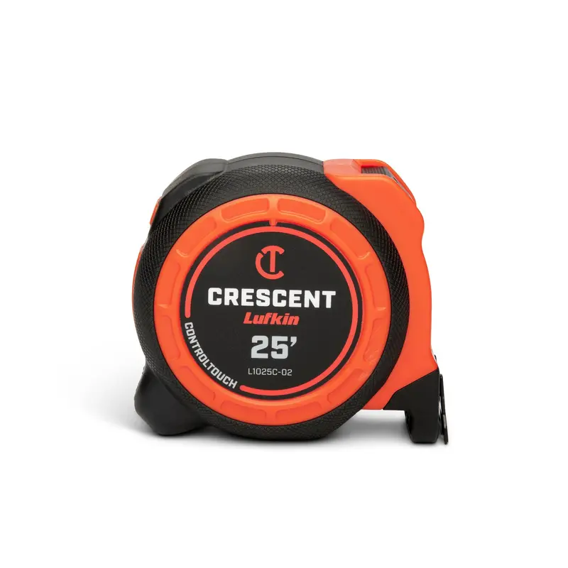 Crescent Lufkin CONTROLTOUCH Tape Measure – 25 ft Self-Centering Blade, Model L1025CSC-02