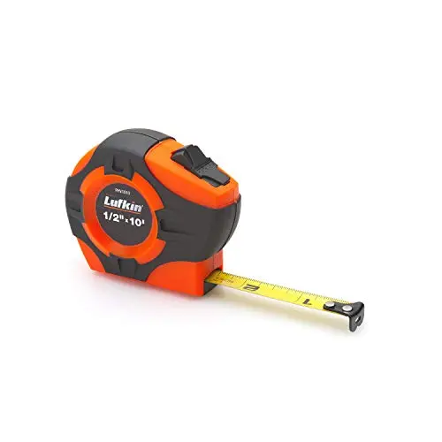 Crescent Lufkin PHV1316N Hi-Viz Power Return Tape Measure – 3/4″ x 16′, Orange-Yellow Clad A2 Blade