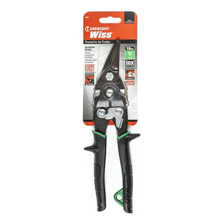Crescent M2P 9.75-Inch Compound Action Aviation Snips for Straight and Right Cuts