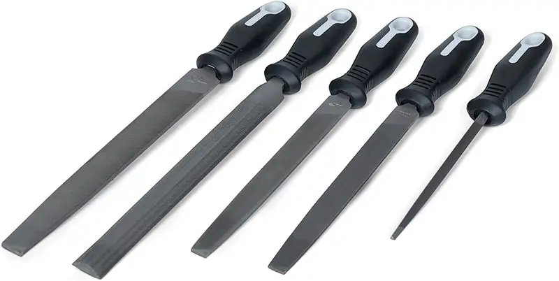 Crescent Nicholson 22040HNNN General Purpose File Set – 5-Piece with Ergonomic Handles, Multiple Lengths & Cuts