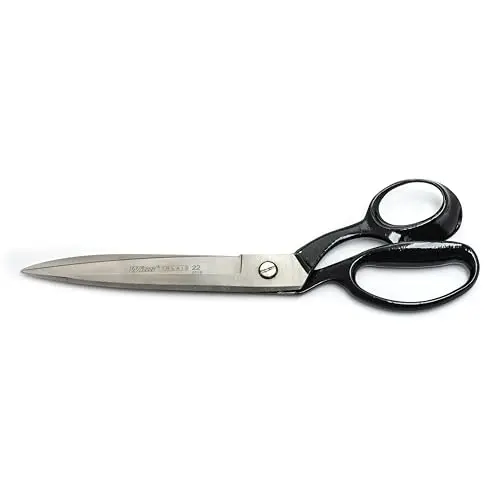 Crescent Wiss 12-Inch Bent-Handle Industrial Shears – Heavy-Duty Cutting, Ergonomic Grip (W22N)