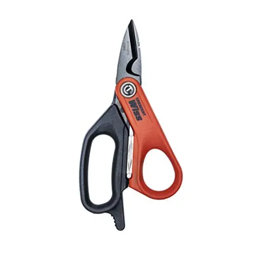 Crescent Wiss 6-Inch Electrician’s Data Shears – Precision-Cut Wire, Cable, and Thin Materials with Comfort Grip Handles