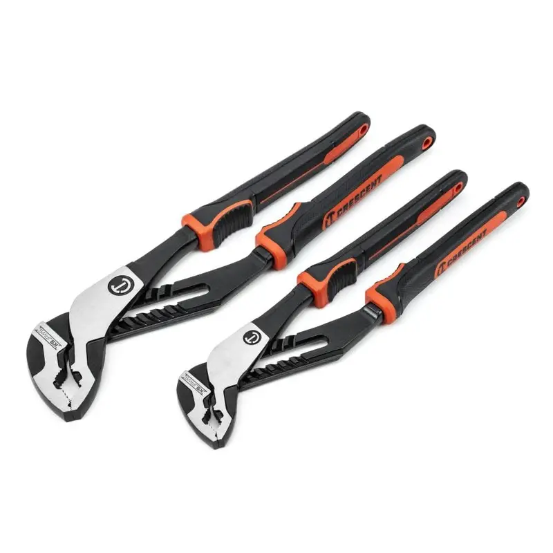 Crescent Z2 K9 V-Jaw Tongue-and-Groove Pliers – 2-Piece Dual-Material Set with 8 Adjustable Positions
