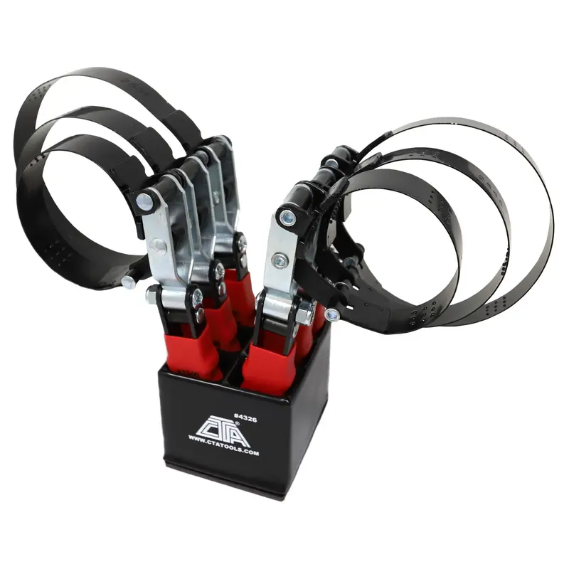 CTA Tools 4326 Oil Filter Wrench Set — 6-Piece Kit with Storage Stand