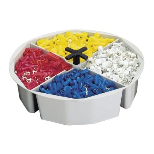 Custom Leathercraft 1152 Full-Round Bucket Tray – 2.5″ Height, Durable Plastic