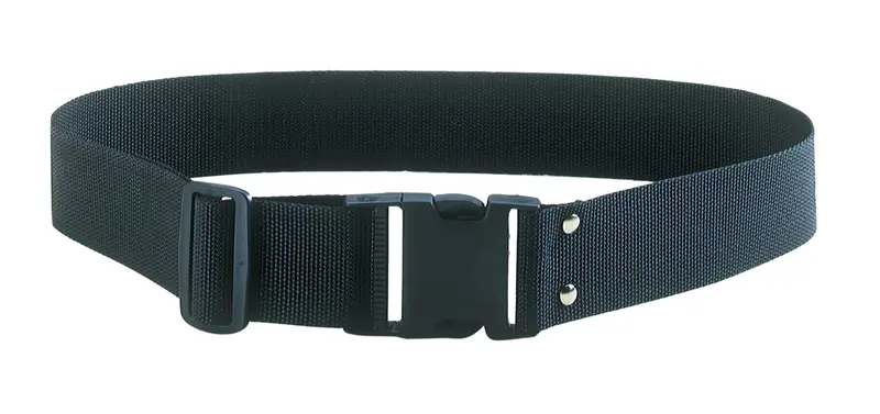Custom Leathercraft 3505 ToolWorks Web Belt – 2-Inch Wide Heavy-Duty Adjustable Work Belt in Black
