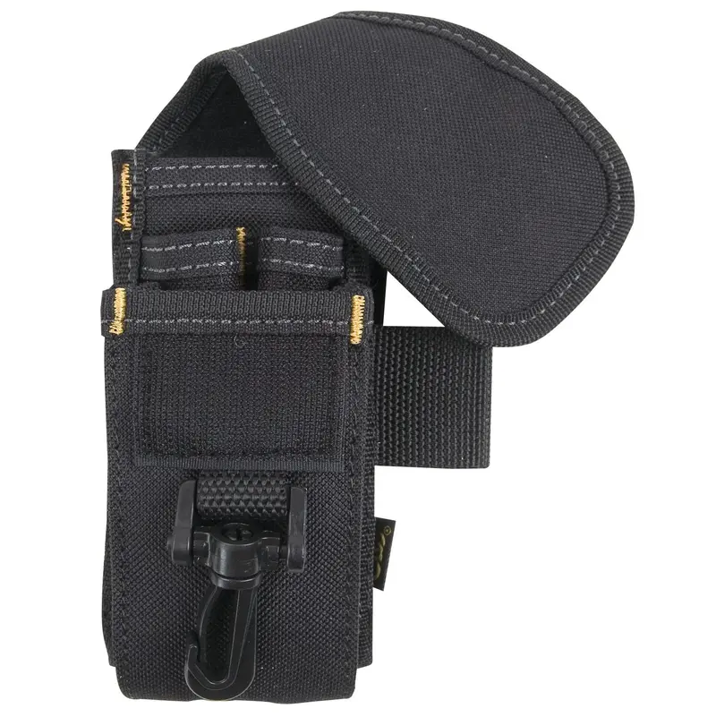Custom Leathercraft 5-Pocket Tool & Smartphone Belt Holder – Black (Model 1105)