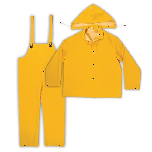 Custom Leathercraft Yellow Men’s Bib Overalls – Painting Coveralls, Size 3XLarge