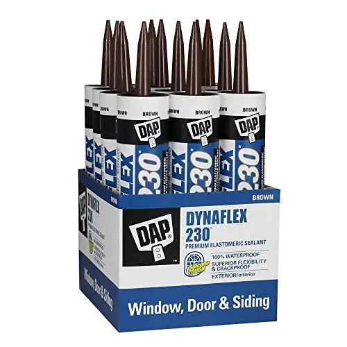 DAP Dynaflex 230 Brown Premium Sealant – 10.1 oz Tubes (12-Pack)