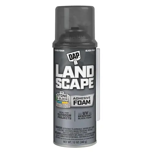 DAP Touch ‘n Foam Landscape Exterior Filler Adhesive – Black, 12 oz Can