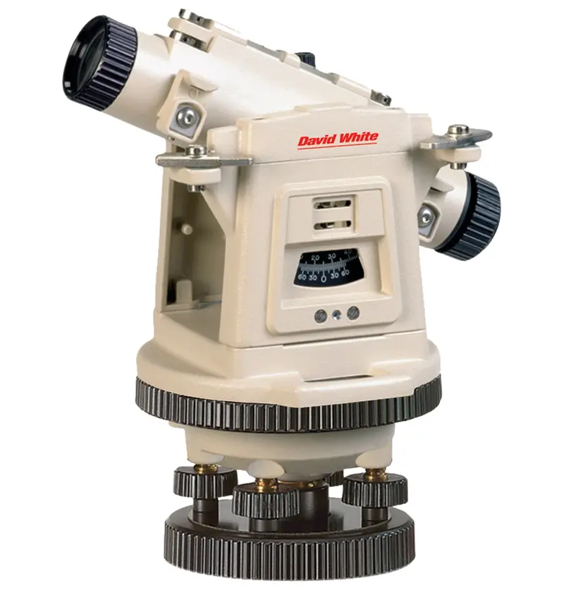 David White LT8-300P Optical Transit Level with Built-in Plummet