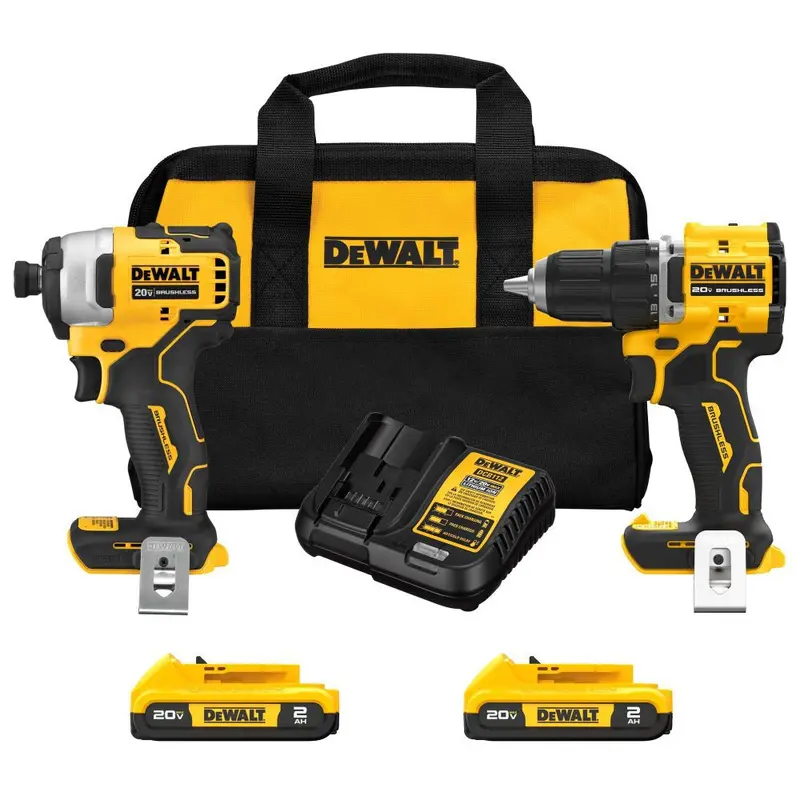 DeWALT 20V ATOMIC MAX 2-Tool Combo Kit – DCK225D2 Brushless Drill & Impact Set