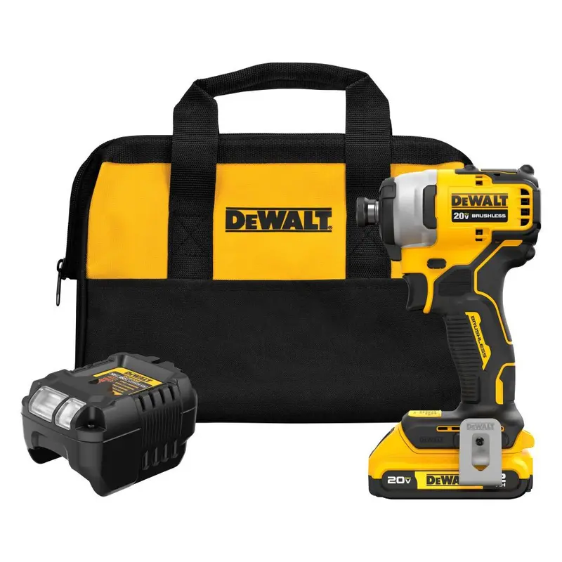 DeWALT 20V MAX ATOMIC Brushless Compact 1/4″ Impact Driver Kit