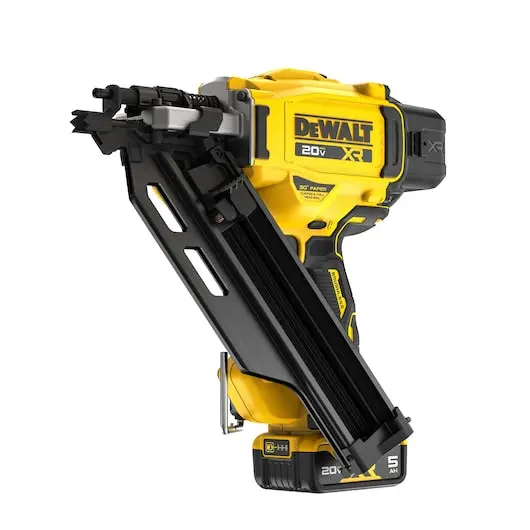 DEWALT 20V MAX Brushless 30° Paper Tape Framing Nailer Kit – Cordless Complete Set