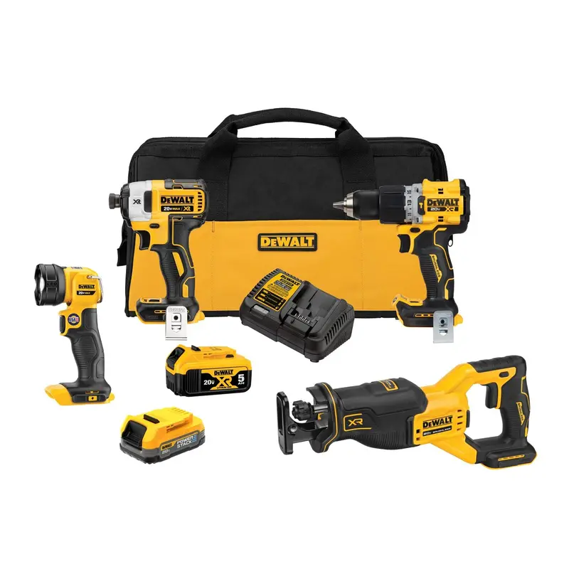 DeWALT 20V MAX XR 4-Tool Combo Kit – Premium Brushless Power Bundle