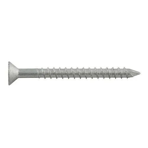 DEWALT Crete-Flex Concrete Screws — 3/16-Inch × 1-1/4-Inch, Phillips Flat Head (100-Pack)