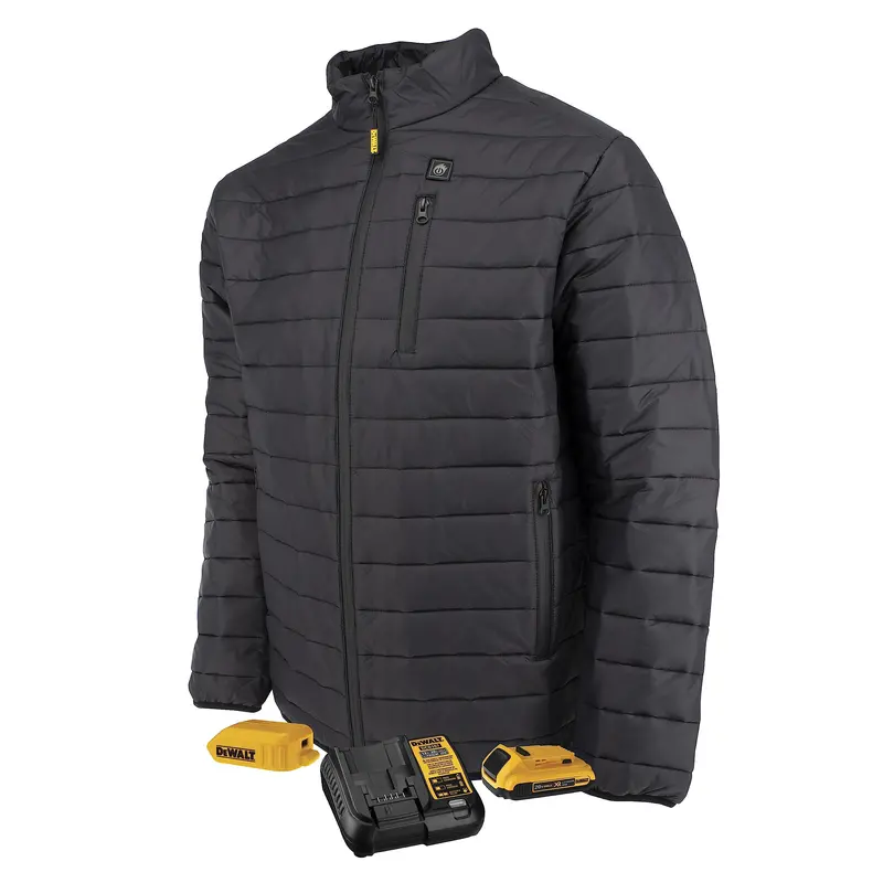 DEWALT DCHJ093D1 Lightweight Heated Puffer Jacket — X-Large, Quick-Warm Technology