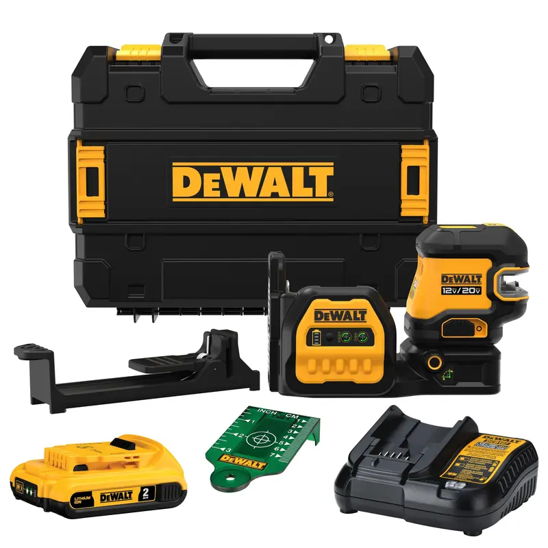 DeWalt DCLE34520G 20V MAX 5-Point Green Line Laser Level Kit