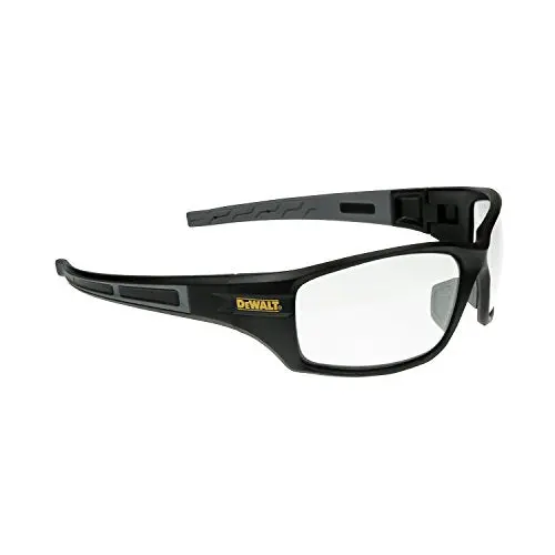 DeWALT DPG101-1D Auger-Style Safety Glasses – Clear Lens, Single Pair